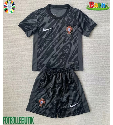 Portugal Målvakt Bortaställ Barn EM 2024 Kortärmad (+ Korta byxor)